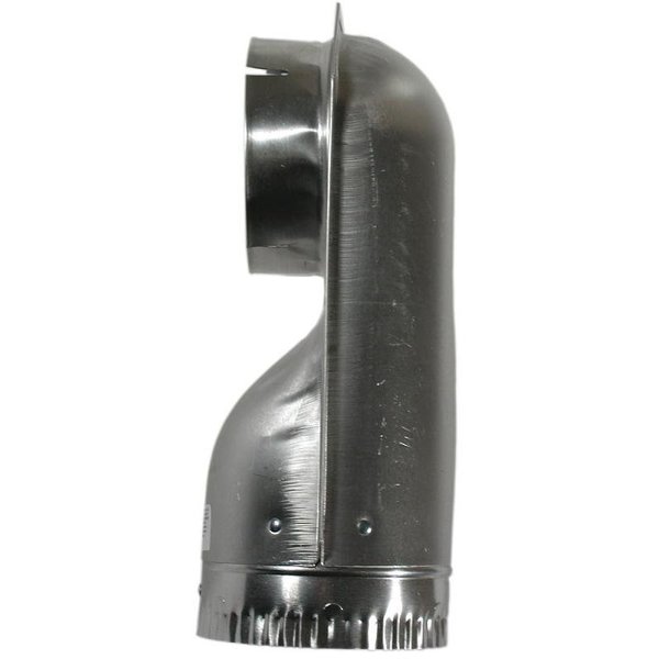 Builders Best SAFTDUCT 0 Offset Elbow, 42 in Connection, Male x Female Thread, Aluminum 10155